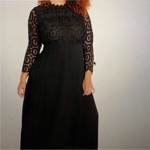 Eloquii Elegant Black Lace Dress
